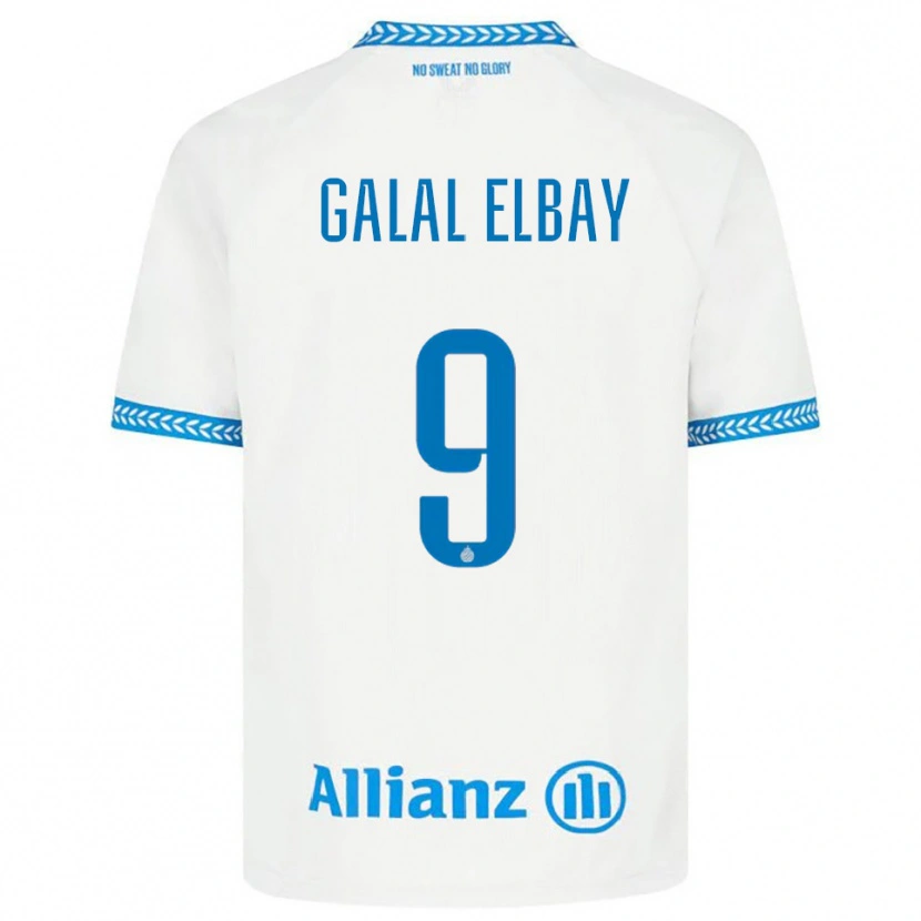 Danxen Pánské Mohamed Galal Elbay #9 Modrá Bílá Daleko Hráčské Dresy 2025/26 Dres