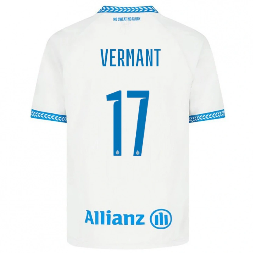 Danxen Pánské Romeo Vermant #17 Modrá Bílá Daleko Hráčské Dresy 2025/26 Dres