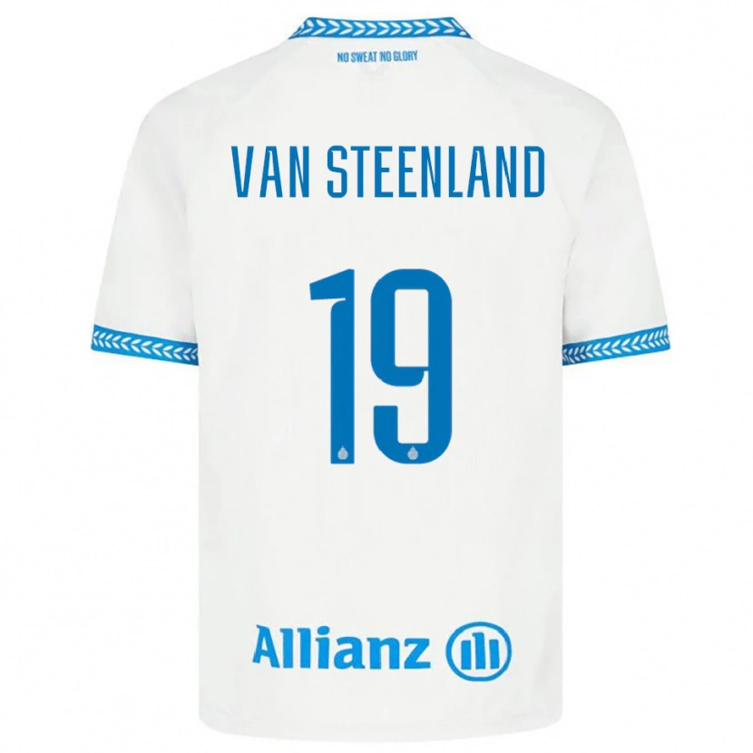 Danxen Pánské Gilles Van Steenland #19 Modrá Bílá Daleko Hráčské Dresy 2025/26 Dres