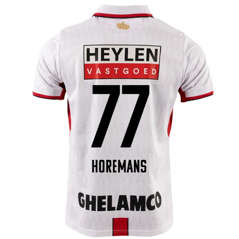 Danxen Pánské Milo Horemans #77 Bílá Červená Daleko Hráčské Dresy 2025/26 Dres