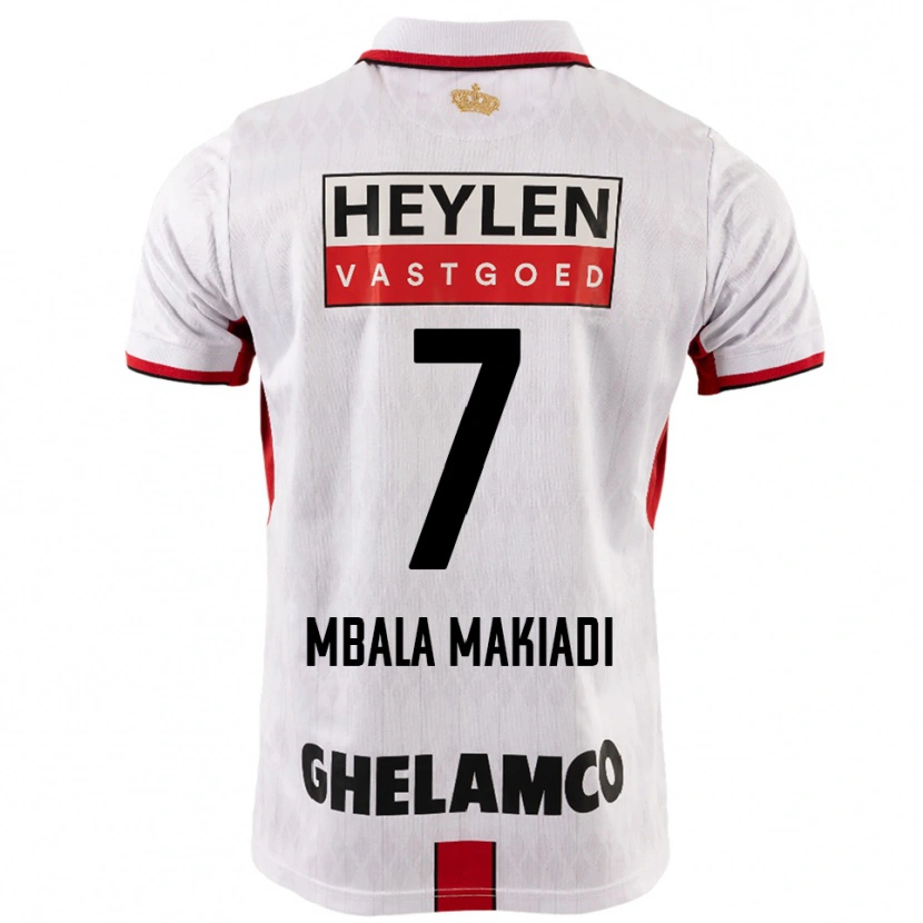 Danxen Pánské Ravi Mbala Makiadi #7 Bílá Červená Daleko Hráčské Dresy 2025/26 Dres