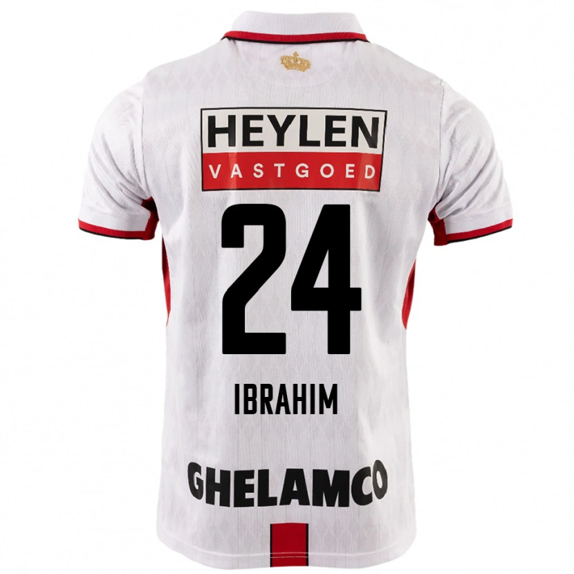 Danxen Pánské Aaron Ibrahim #24 Bílá Červená Daleko Hráčské Dresy 2025/26 Dres