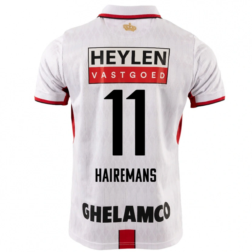 Danxen Pánské Geoffry Hairemans #11 Bílá Červená Daleko Hráčské Dresy 2025/26 Dres
