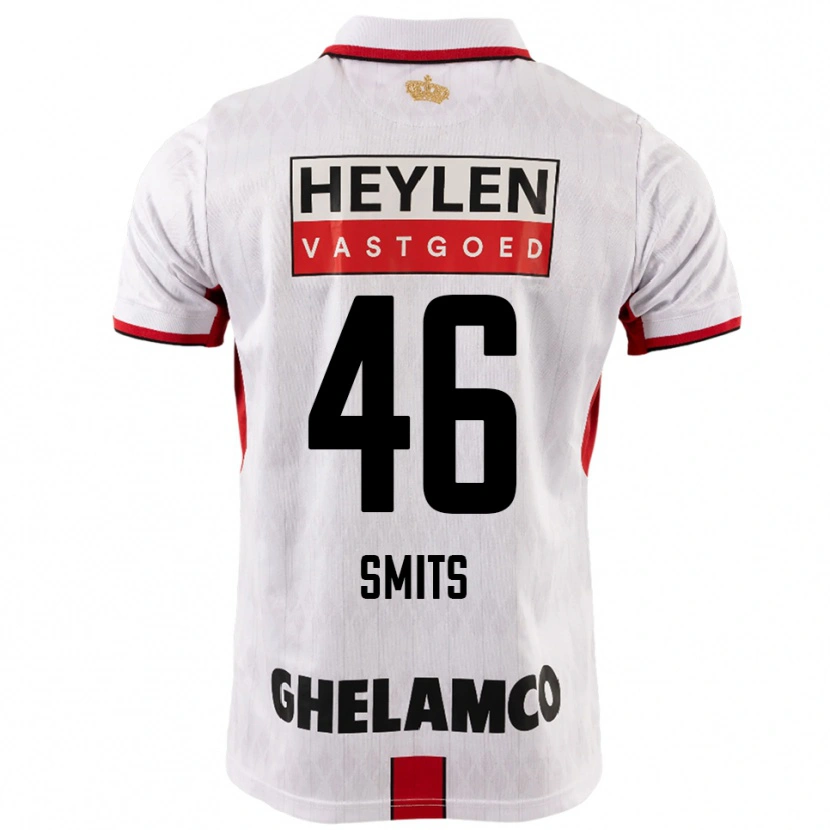 Danxen Pánské Milan Smits #46 Bílá Červená Daleko Hráčské Dresy 2025/26 Dres