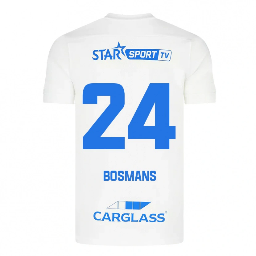 Danxen Pánské Pia Bosmans #24 Bílá Modrá Daleko Hráčské Dresy 2025/26 Dres