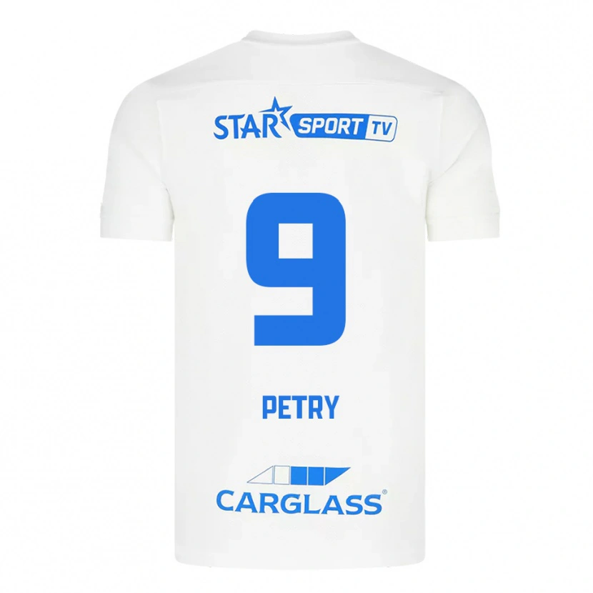Danxen Pánské Lisa Petry #9 Bílá Modrá Daleko Hráčské Dresy 2025/26 Dres