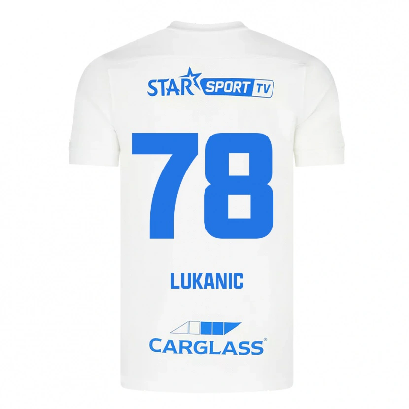 Danxen Pánské Luka Lukanic #78 Bílá Modrá Daleko Hráčské Dresy 2025/26 Dres