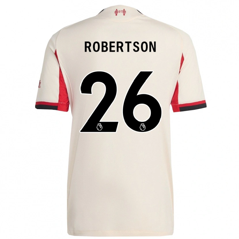 Danxen Pánské Andrew Robertson #26 Bílá Černá Daleko Hráčské Dresy 2025/26 Dres
