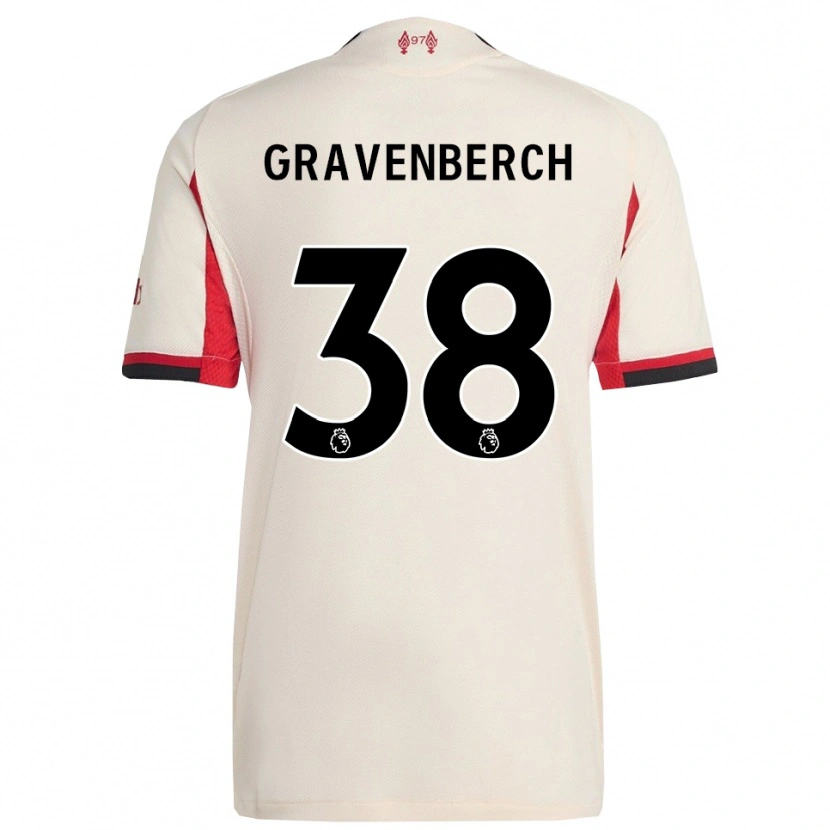 Danxen Pánské Ryan Gravenberch #38 Bílá Černá Daleko Hráčské Dresy 2025/26 Dres