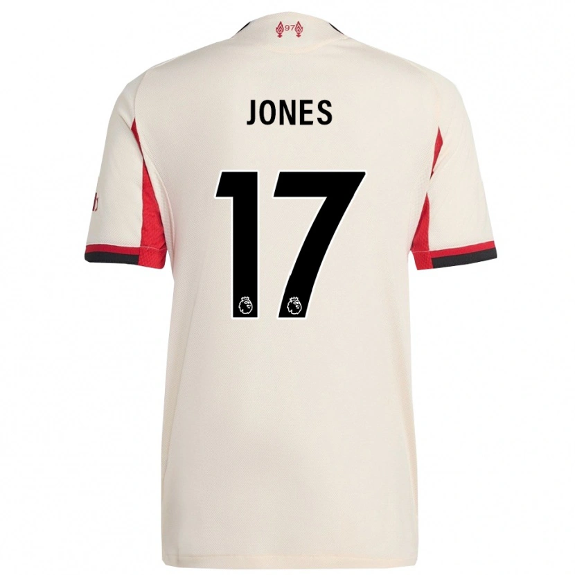 Danxen Pánské Curtis Jones #17 Bílá Černá Daleko Hráčské Dresy 2025/26 Dres