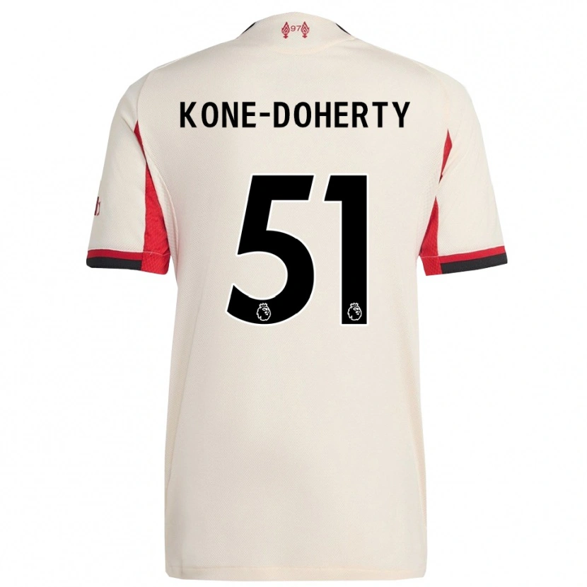 Danxen Pánské Trent Kone-Doherty #51 Bílá Černá Daleko Hráčské Dresy 2025/26 Dres