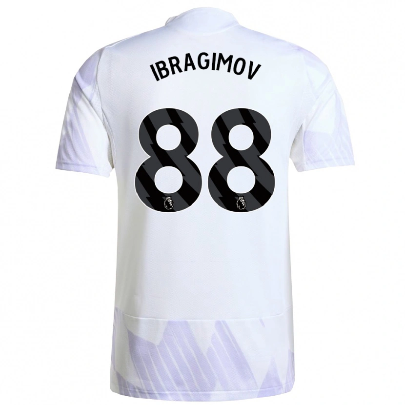 Danxen Pánské Amir Ibragimov #88 Bílá Fialová Fialová Daleko Hráčské Dresy 2025/26 Dres