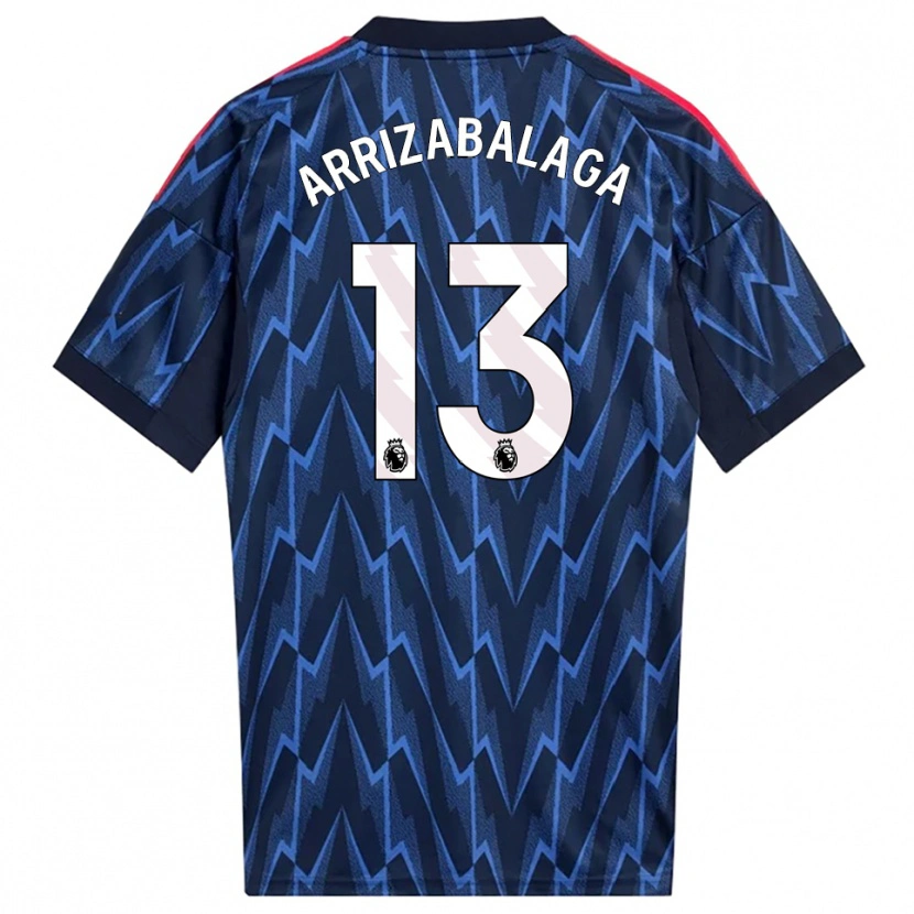 Danxen Pánské Kepa Arrizabalaga #13 Tmavě Modrá Červená Daleko Hráčské Dresy 2025/26 Dres