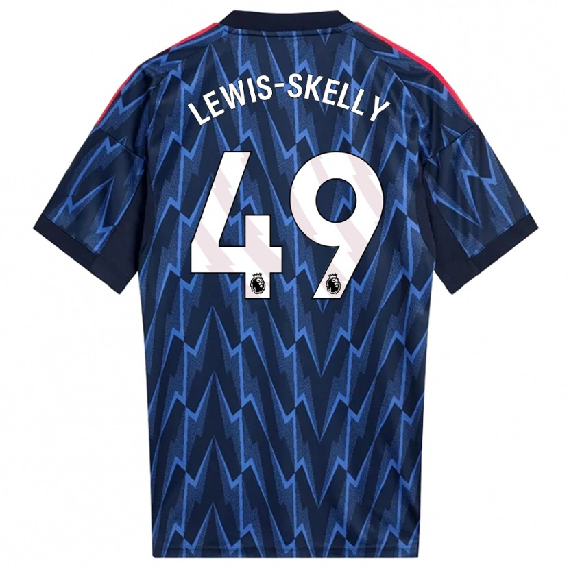 Danxen Pánské Myles Lewis-Skelly #49 Tmavě Modrá Červená Daleko Hráčské Dresy 2025/26 Dres