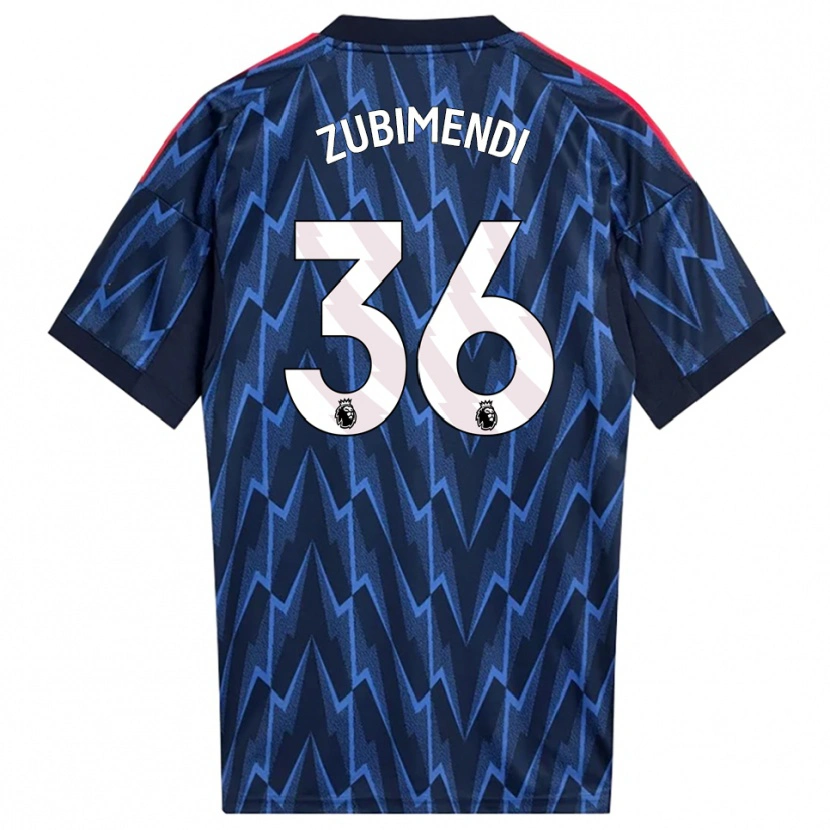 Danxen Pánské Martín Zubimendi #36 Tmavě Modrá Červená Daleko Hráčské Dresy 2025/26 Dres