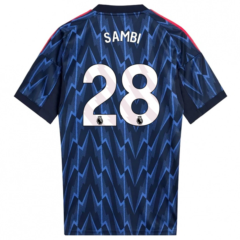 Danxen Pánské Albert Sambi Lokonga #28 Tmavě Modrá Červená Daleko Hráčské Dresy 2025/26 Dres