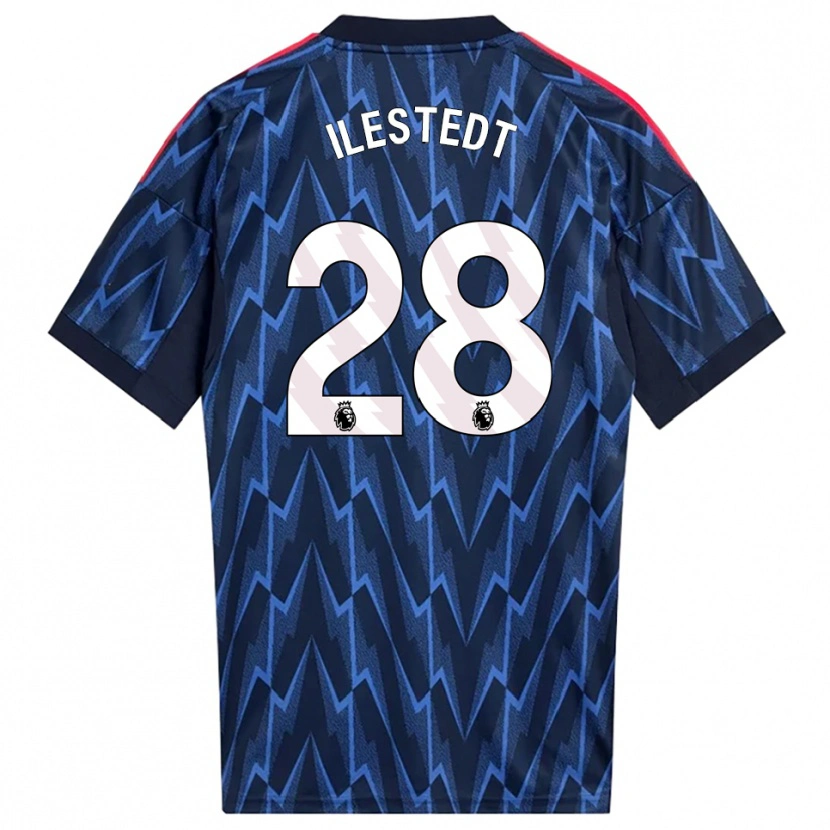 Danxen Pánské Amanda Ilestedt #28 Tmavě Modrá Červená Daleko Hráčské Dresy 2025/26 Dres