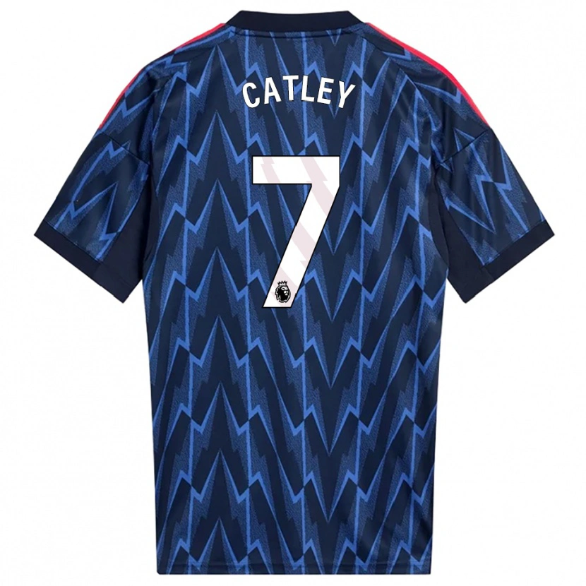 Danxen Pánské Steph Catley #7 Tmavě Modrá Červená Daleko Hráčské Dresy 2025/26 Dres