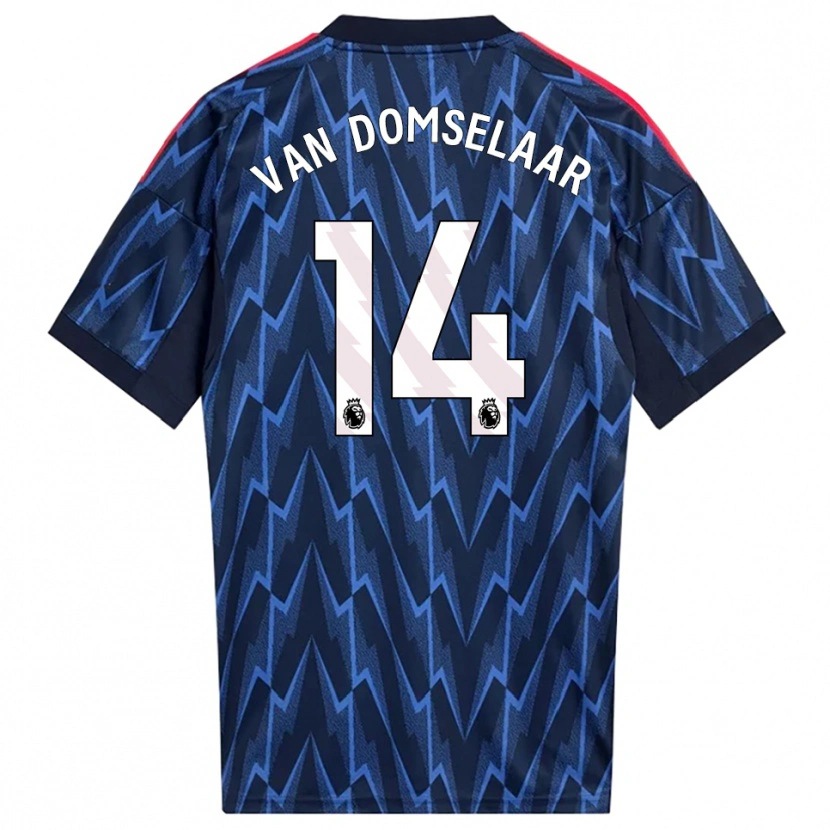 Danxen Pánské Daphne Van Domselaar #14 Tmavě Modrá Červená Daleko Hráčské Dresy 2025/26 Dres