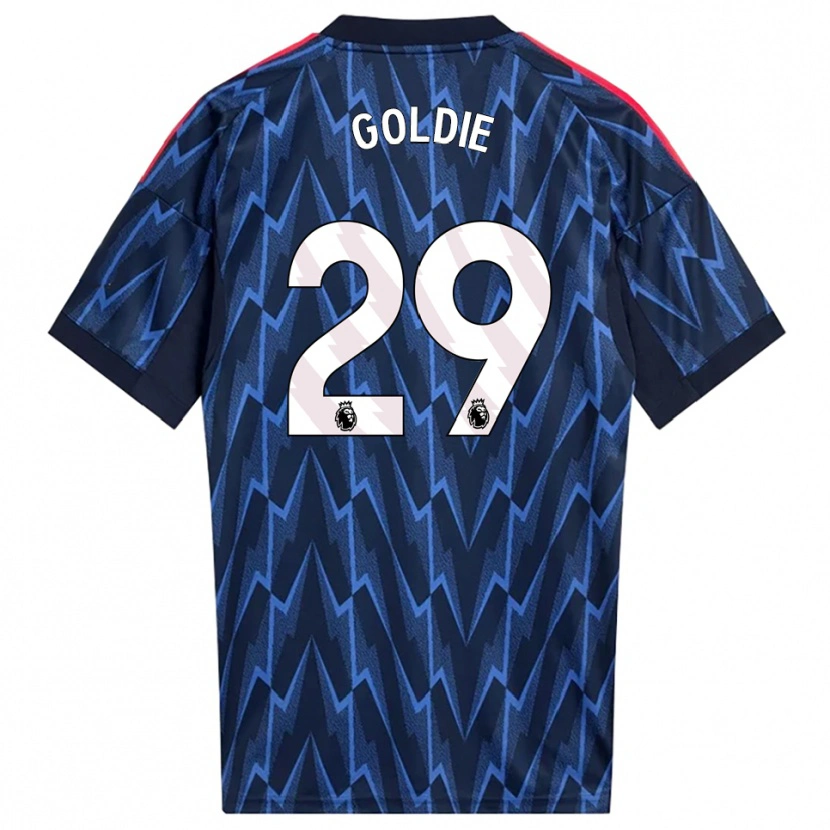 Danxen Pánské Teyah Goldie #29 Tmavě Modrá Červená Daleko Hráčské Dresy 2025/26 Dres