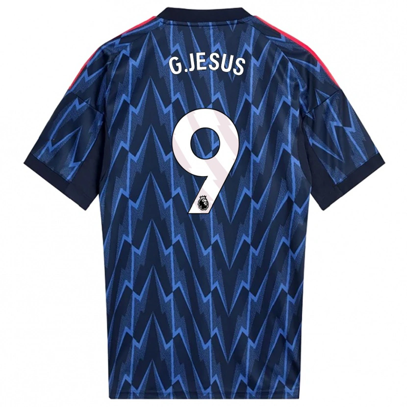 Danxen Pánské Gabriel Jesus #9 Tmavě Modrá Červená Daleko Hráčské Dresy 2025/26 Dres