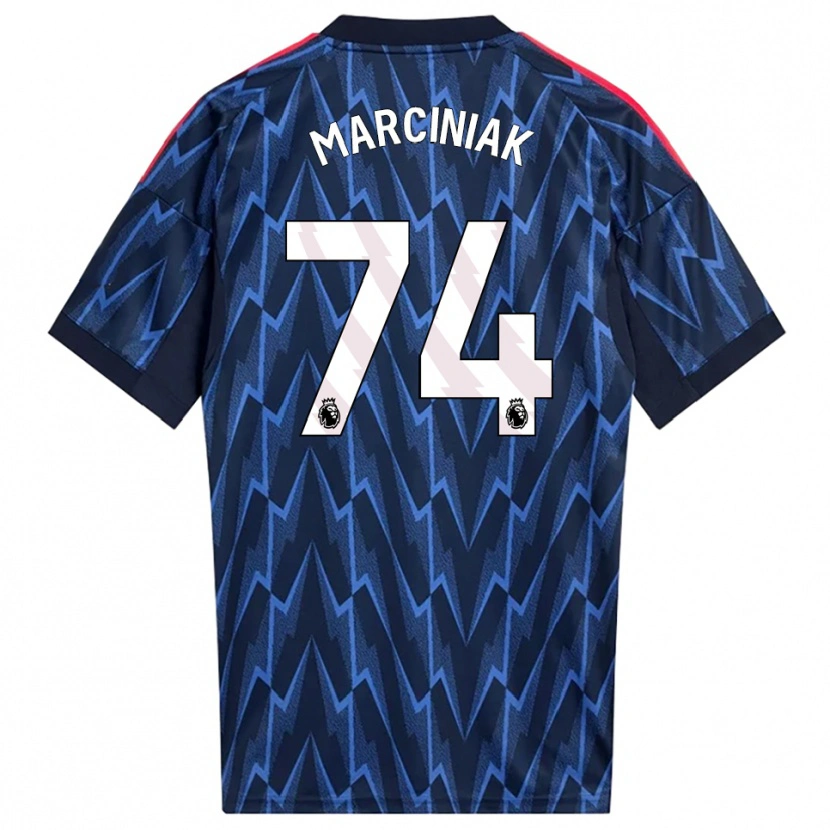 Danxen Pánské Alex Marciniak #74 Tmavě Modrá Červená Daleko Hráčské Dresy 2025/26 Dres