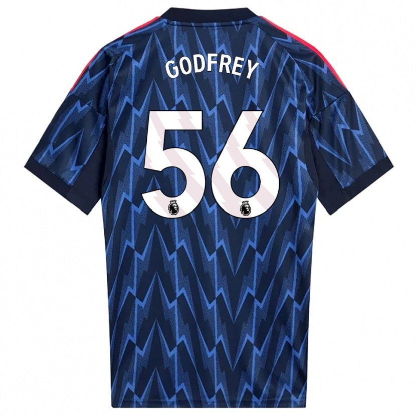 Danxen Pánské Freya Godfrey #56 Tmavě Modrá Červená Daleko Hráčské Dresy 2025/26 Dres