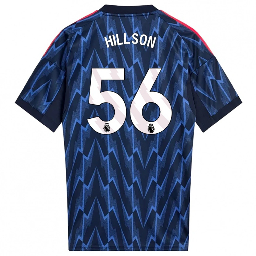 Danxen Pánské James Hillson #56 Tmavě Modrá Červená Daleko Hráčské Dresy 2025/26 Dres