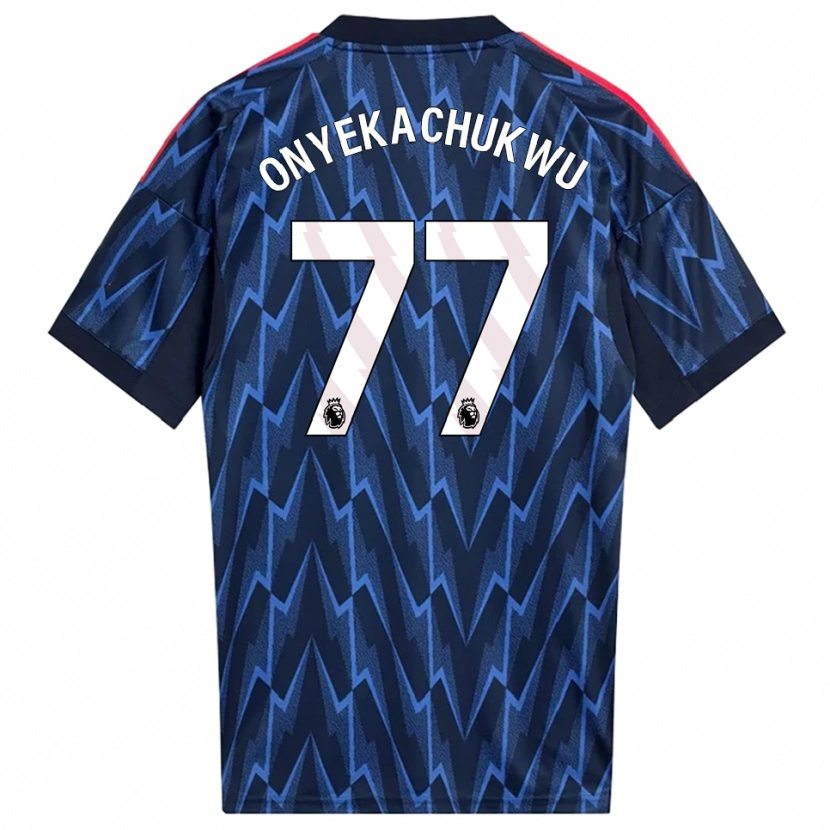 Danxen Pánské Samuel Onyekachukwu #77 Tmavě Modrá Červená Daleko Hráčské Dresy 2025/26 Dres