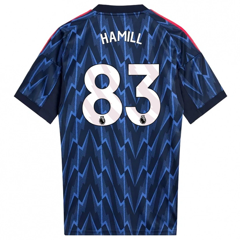 Danxen Pánské Callan Hamill #83 Tmavě Modrá Červená Daleko Hráčské Dresy 2025/26 Dres