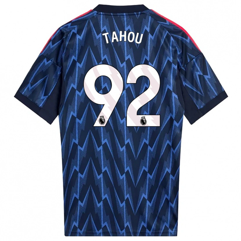 Danxen Pánské Joshua Tahou #92 Tmavě Modrá Červená Daleko Hráčské Dresy 2025/26 Dres