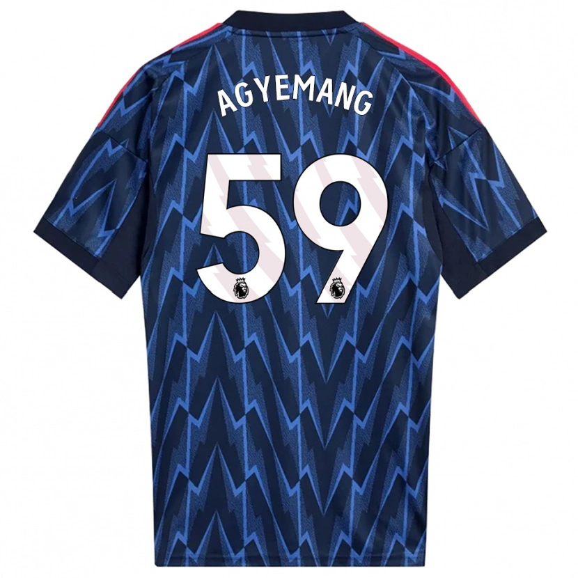 Danxen Pánské Michelle Agyemang #59 Tmavě Modrá Červená Daleko Hráčské Dresy 2025/26 Dres