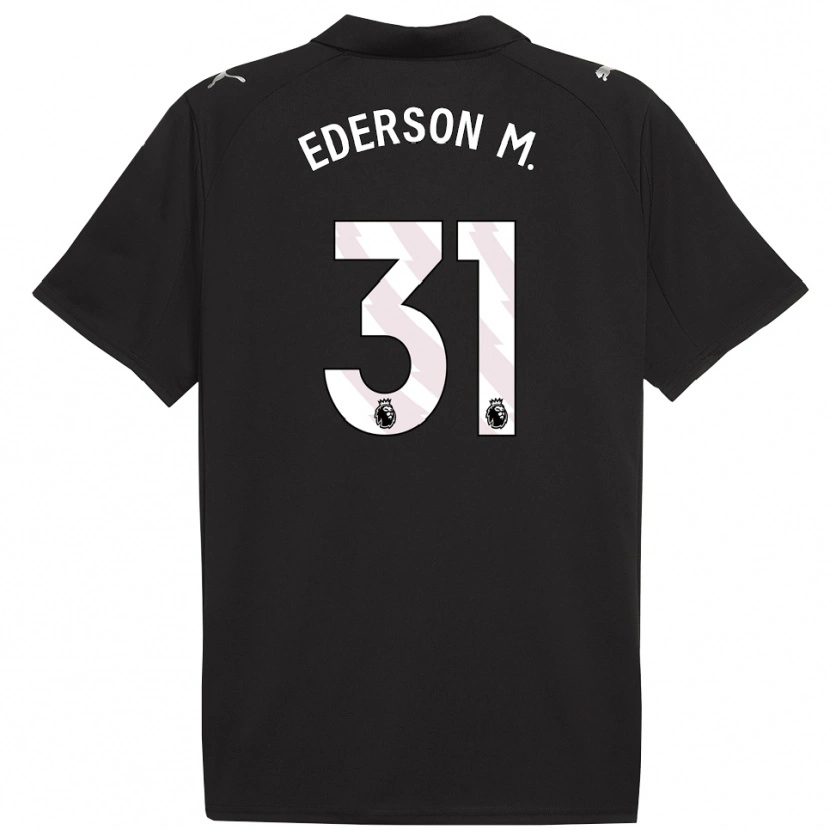 Danxen Pánské Ederson #31 Černá Bílá Daleko Hráčské Dresy 2025/26 Dres