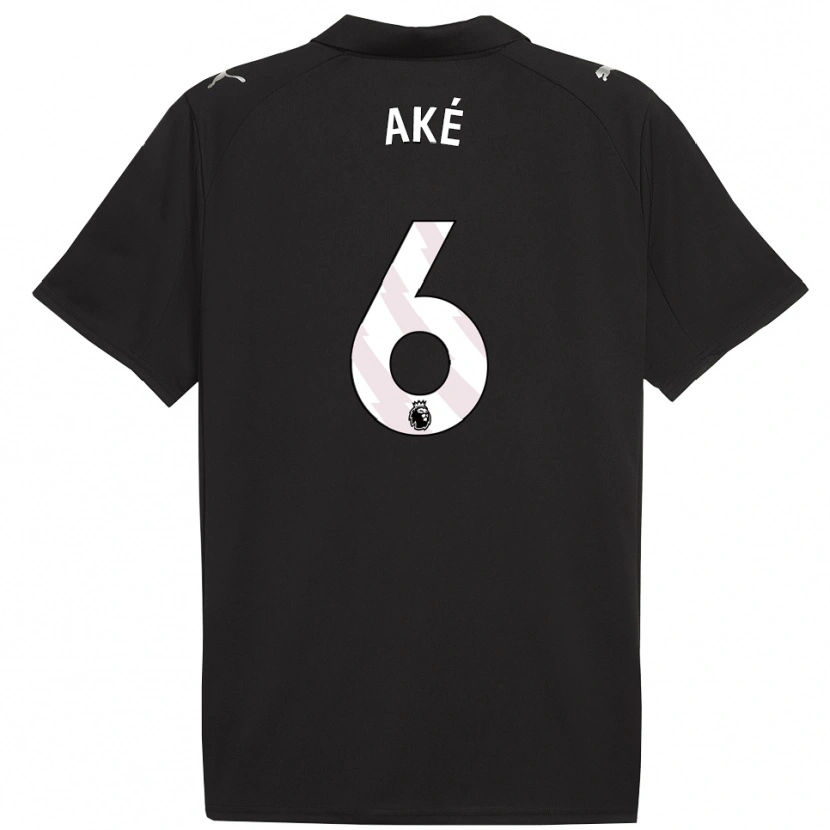 Danxen Pánské Nathan Aké #6 Černá Bílá Daleko Hráčské Dresy 2025/26 Dres