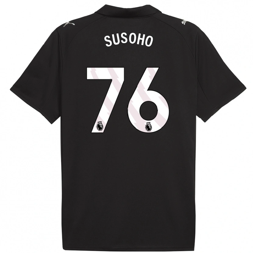 Danxen Pánské Mahamadou Susoho #76 Černá Bílá Daleko Hráčské Dresy 2025/26 Dres
