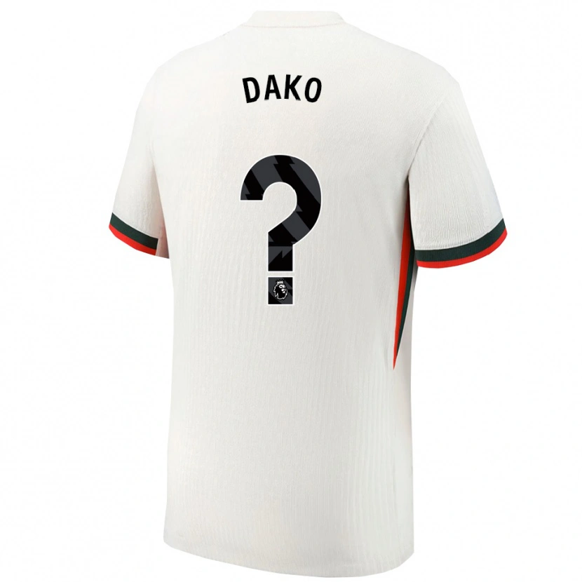 Danxen Pánské Jacob Dako #0 Bílá Zelená Daleko Hráčské Dresy 2025/26 Dres