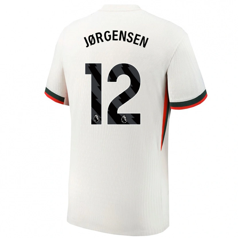 Danxen Pánské Filip Jørgensen #12 Bílá Zelená Daleko Hráčské Dresy 2025/26 Dres