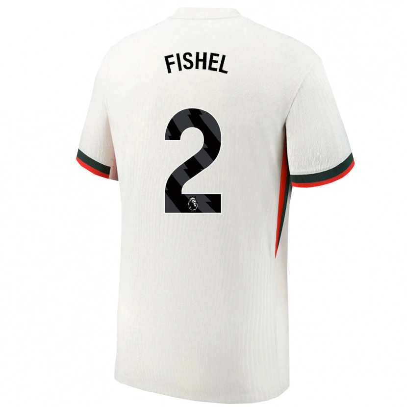 Danxen Pánské Mia Fishel #2 Bílá Zelená Daleko Hráčské Dresy 2025/26 Dres