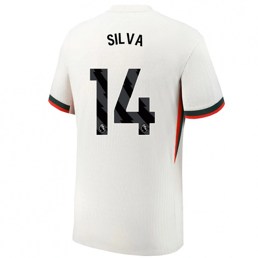 Danxen Pánské Isago Silva #14 Bílá Zelená Daleko Hráčské Dresy 2025/26 Dres