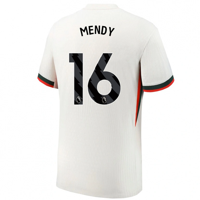 Danxen Pánské Edouard Mendy #16 Bílá Zelená Daleko Hráčské Dresy 2025/26 Dres