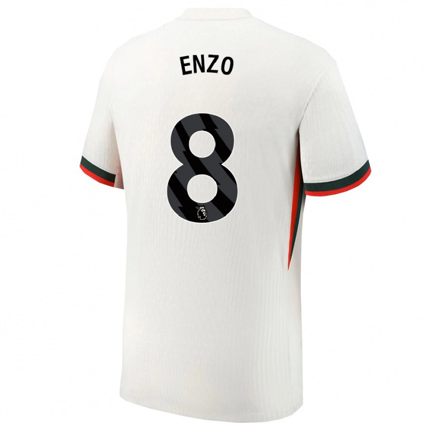 Danxen Pánské Enzo Fernández #8 Bílá Zelená Daleko Hráčské Dresy 2025/26 Dres