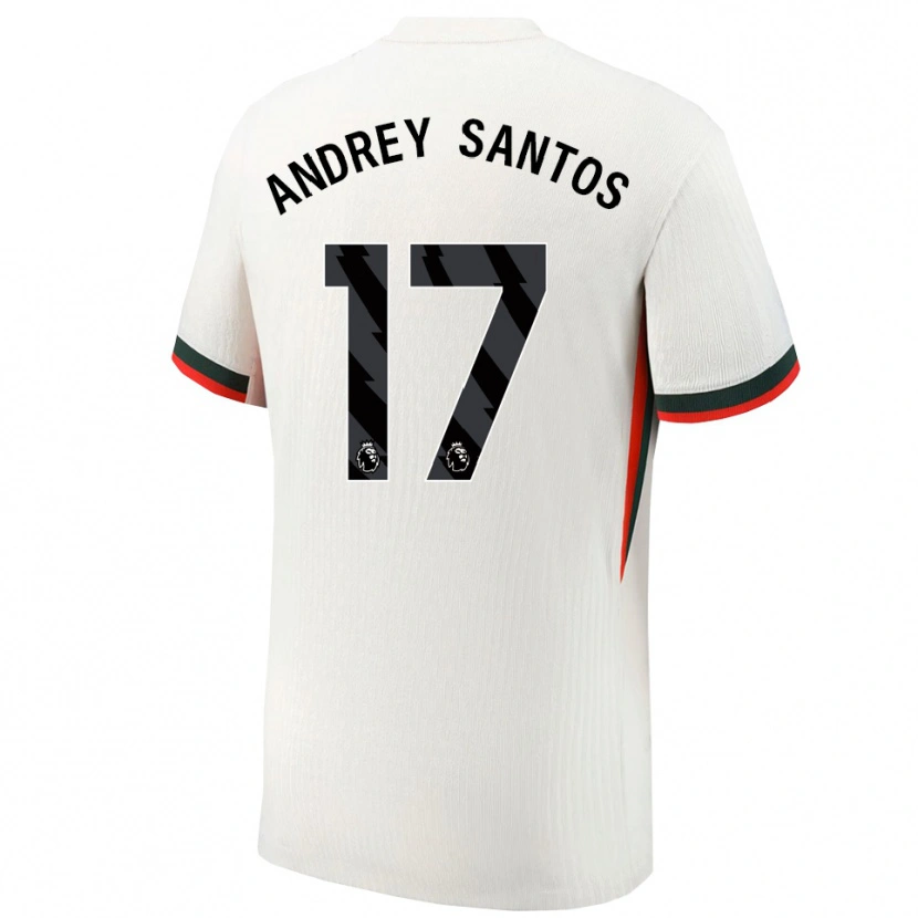 Danxen Pánské Andrey Santos #17 Bílá Zelená Daleko Hráčské Dresy 2025/26 Dres