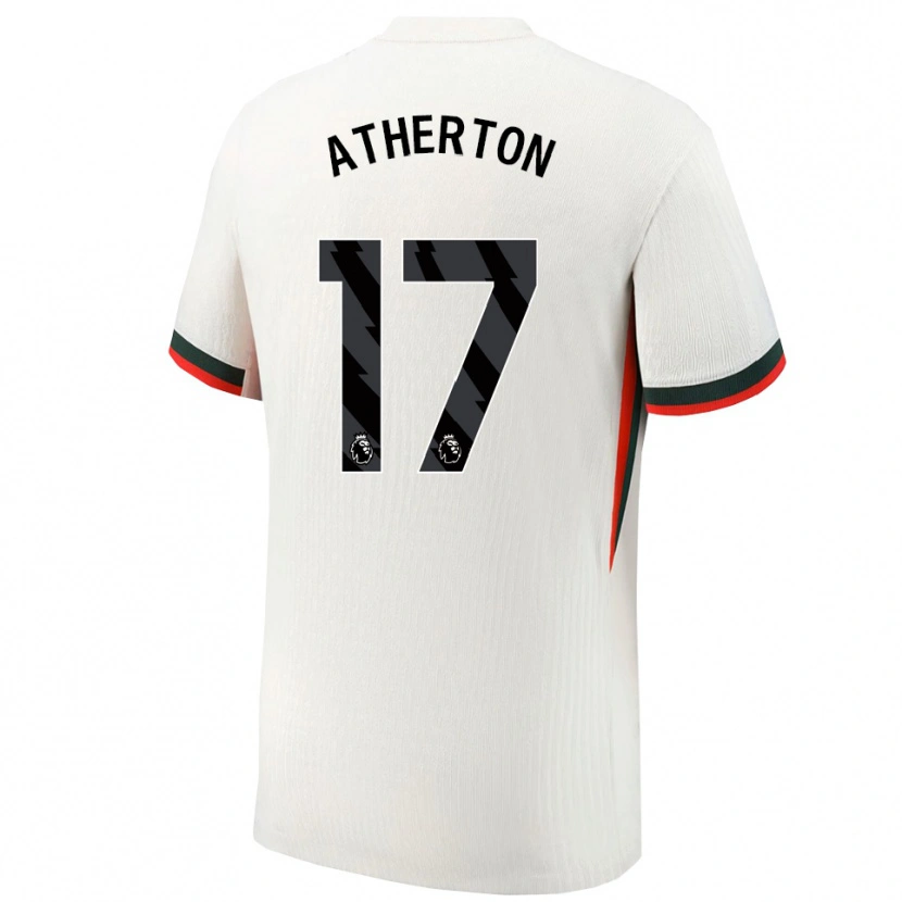 Danxen Pánské Chris Atherton #17 Bílá Zelená Daleko Hráčské Dresy 2025/26 Dres
