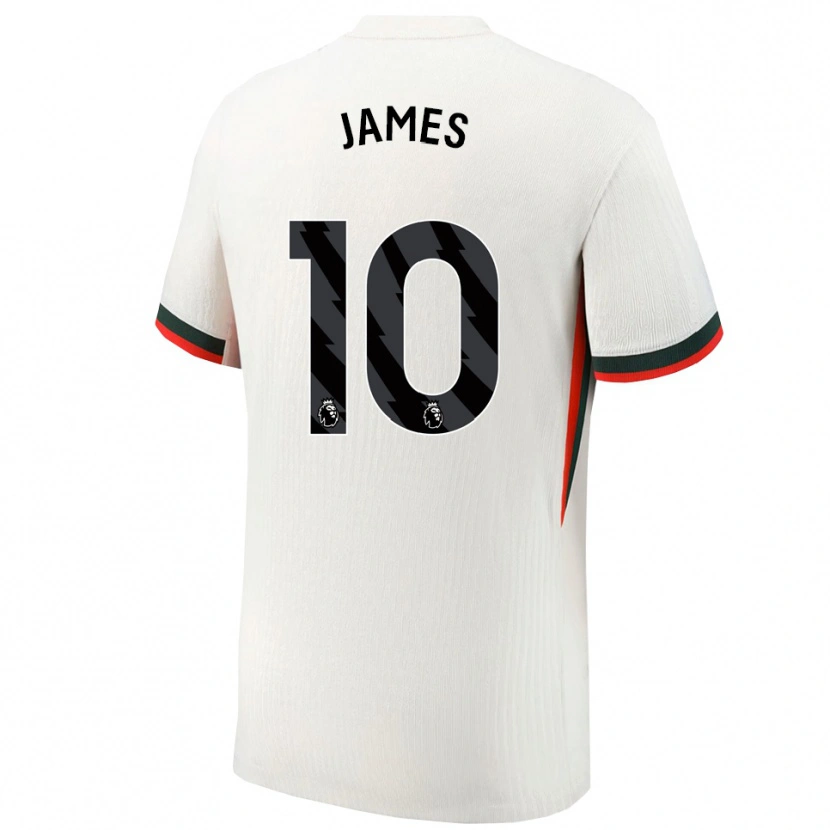 Danxen Pánské Lauren James #10 Bílá Zelená Daleko Hráčské Dresy 2025/26 Dres