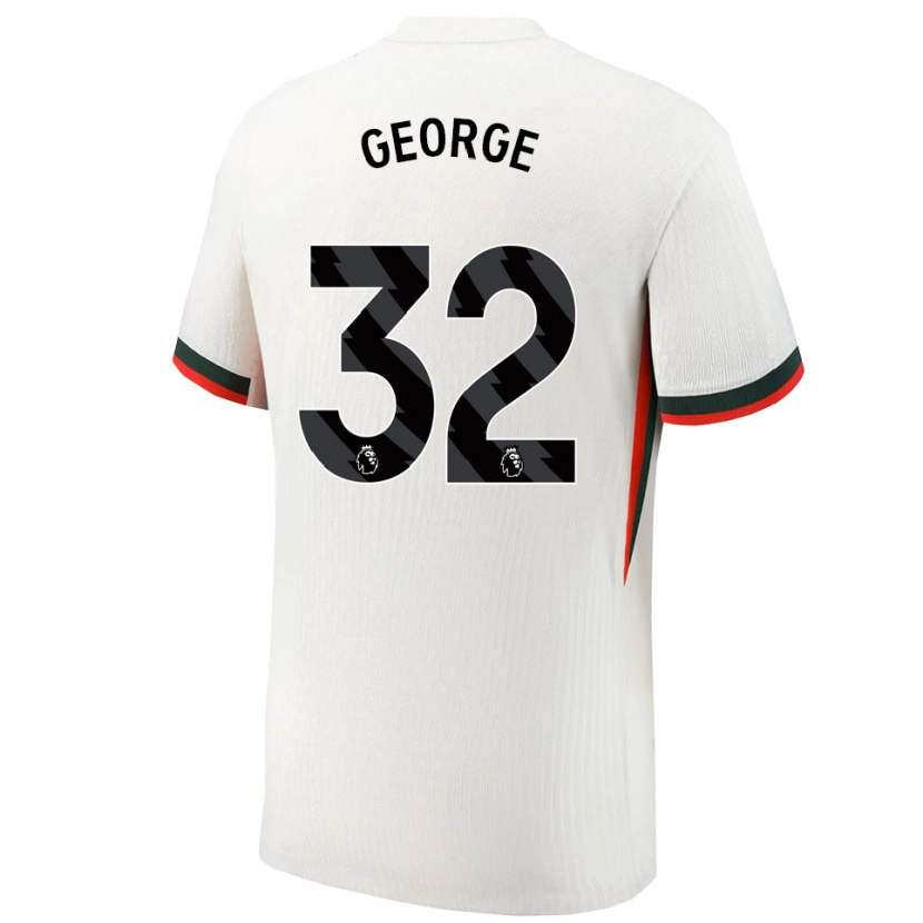 Danxen Pánské Tyrique George #32 Bílá Zelená Daleko Hráčské Dresy 2025/26 Dres