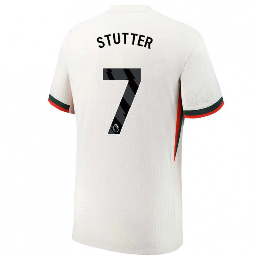 Danxen Pánské Ronnie Stutter #7 Bílá Zelená Daleko Hráčské Dresy 2025/26 Dres