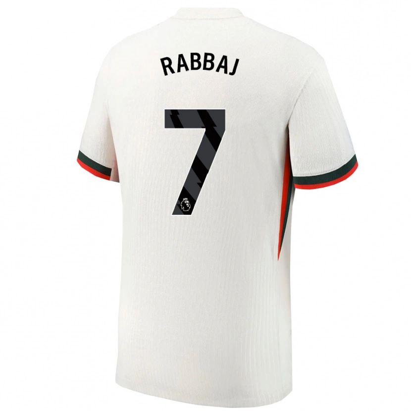 Danxen Pánské Ibrahim Rabbaj #7 Bílá Zelená Daleko Hráčské Dresy 2025/26 Dres