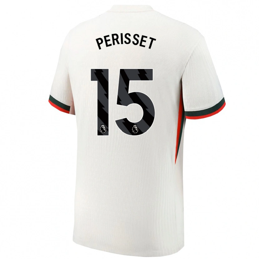 Danxen Pánské Eve Perisset #15 Bílá Zelená Daleko Hráčské Dresy 2025/26 Dres