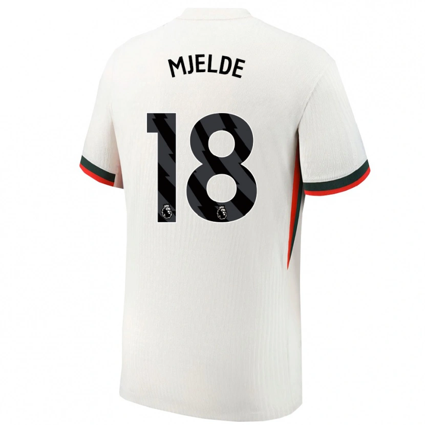 Danxen Pánské Maren Mjelde #18 Bílá Zelená Daleko Hráčské Dresy 2025/26 Dres