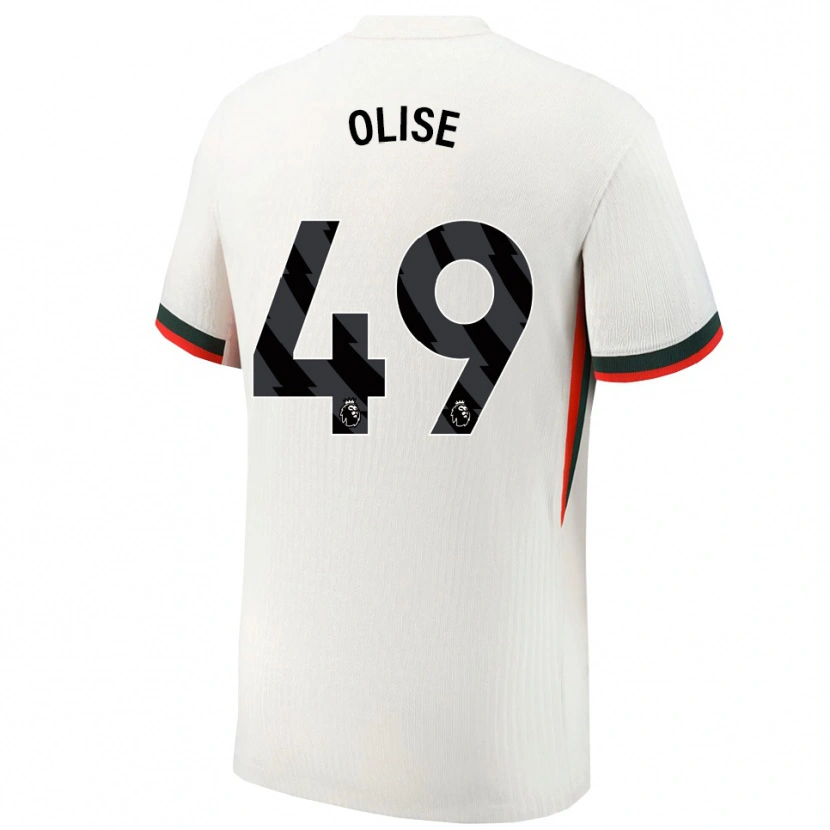 Danxen Pánské Richard Olise #49 Bílá Zelená Daleko Hráčské Dresy 2025/26 Dres